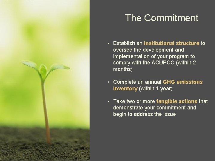 The Presidents Climate Commitment Good Intentions Real Obstacles