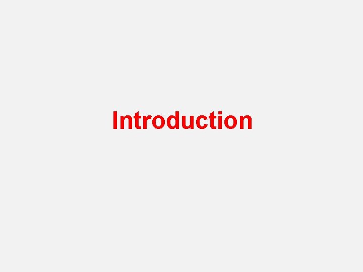 Introduction 