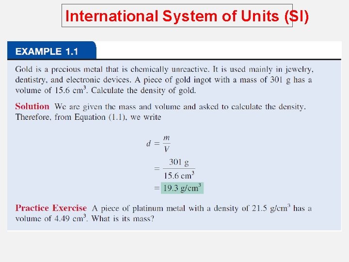 International System of Units (SI) 