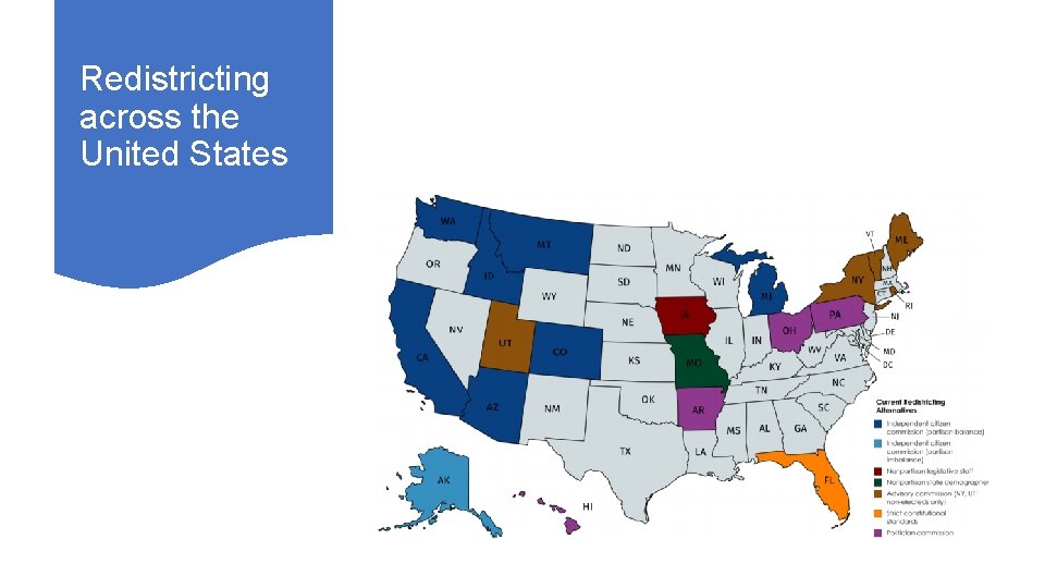 Redistricting across the United States 