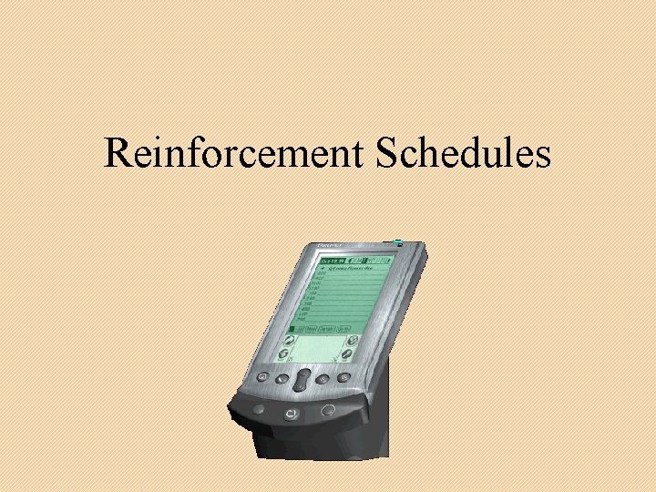 Reinforcement Schedules 