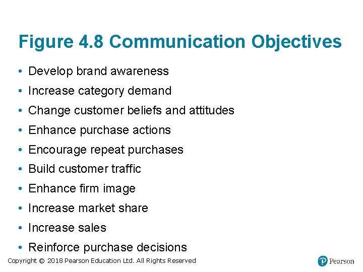Figure 4. 8 Communication Objectives • Develop brand awareness • Increase category demand • Figure 4. 8 Communication Objectives • Develop brand awareness • Increase category demand •