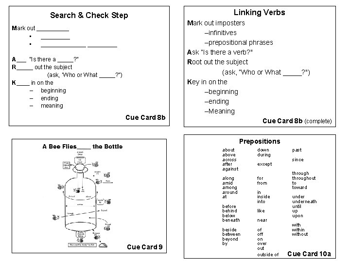 Search & Check Step Mark out _____ • ______________ A___ ”Is there a _____?