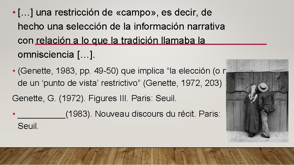  • […] una restricción de «campo» , es decir, de hecho una selección