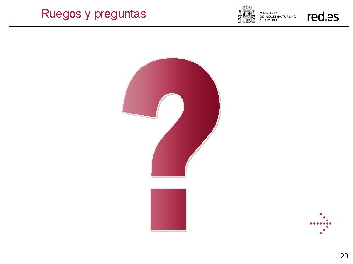 Ruegos y preguntas 20 