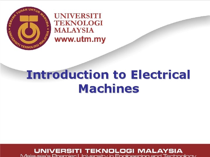 Introduction to Electrical Machines 1 