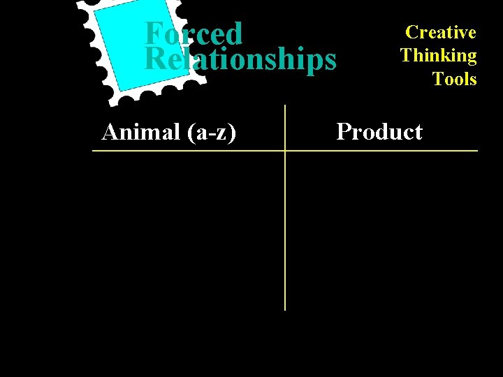 Forced Relationships Animal (a-z) Creative Thinking Tools Product 