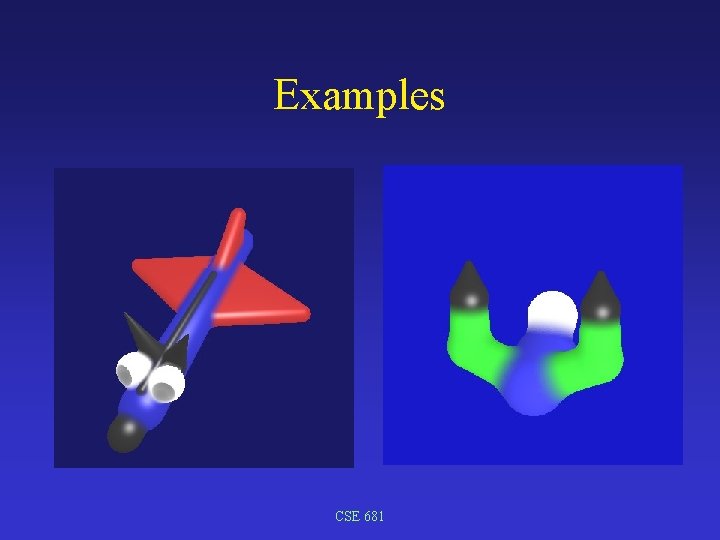 Examples CSE 681 