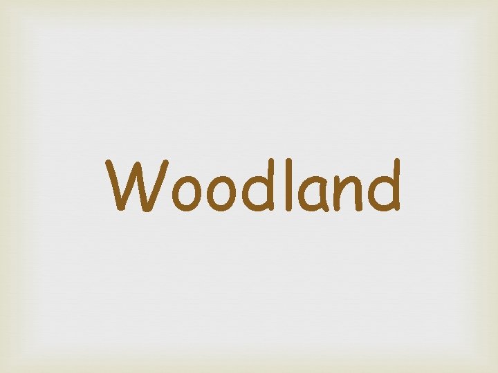 Woodland 