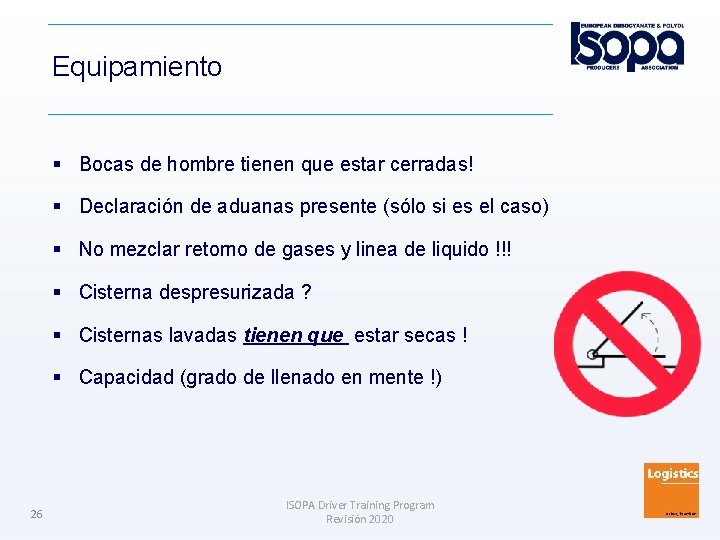 Equipamiento Bocas de hombre tienen que estar cerradas! Declaración de aduanas presente (sólo si