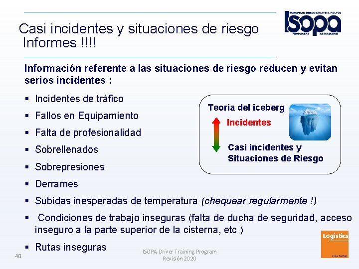 Casi incidentes y situaciones de riesgo Informes !!!! Información referente a las situaciones de