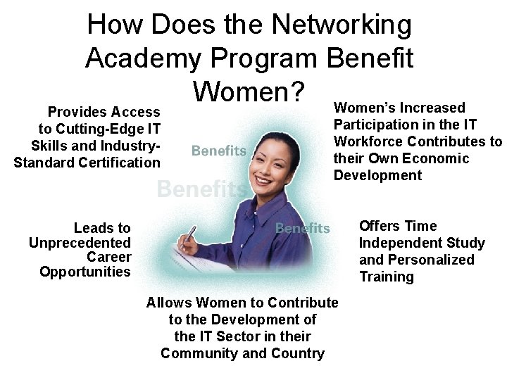 How Does the Networking Academy Program Benefit Women? Women’s Increased Provides Access to Cutting-Edge