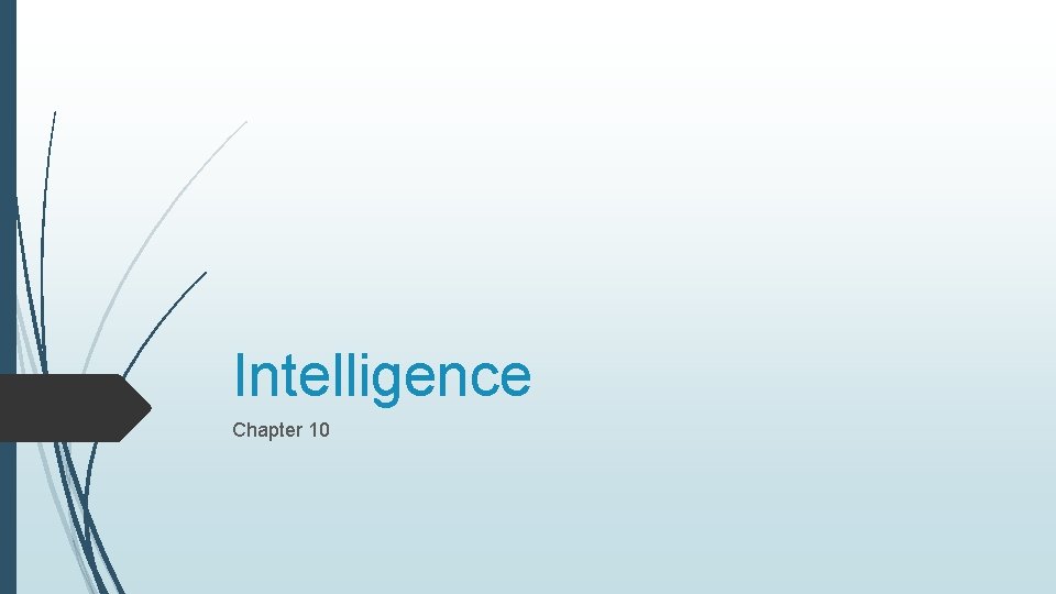 Intelligence Chapter 10 
