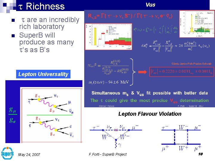 t Richness n n Vus t are an incredibly rich laboratory Super. B will