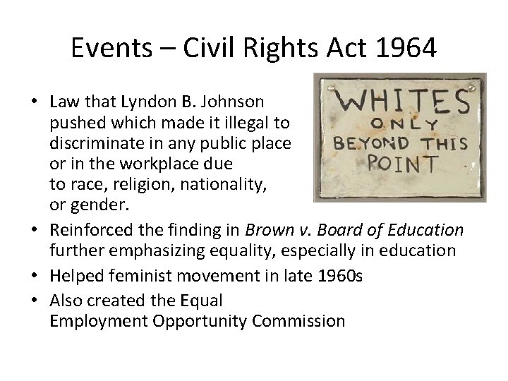 Civil Rights Overview Civil Rights Overview Timeline Paulsen R 2008 Civil