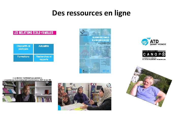 Des ressources en ligne 