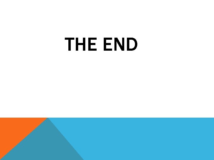 THE END 
