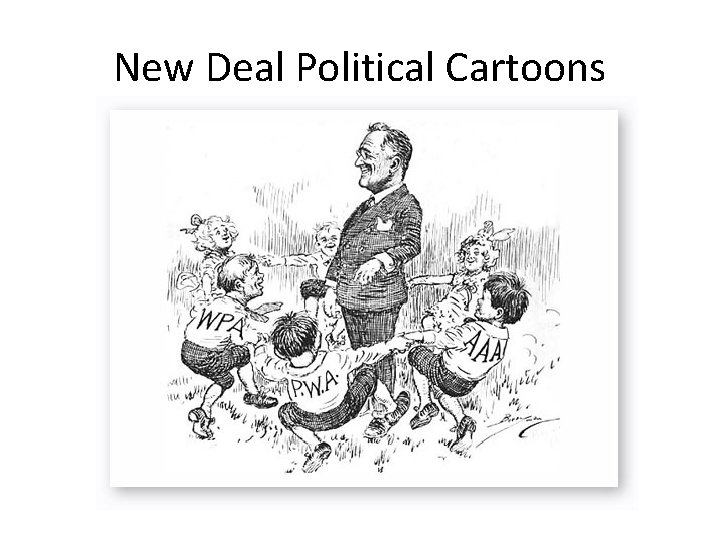 New Deal Political Cartoons New Deal Political Cartoons