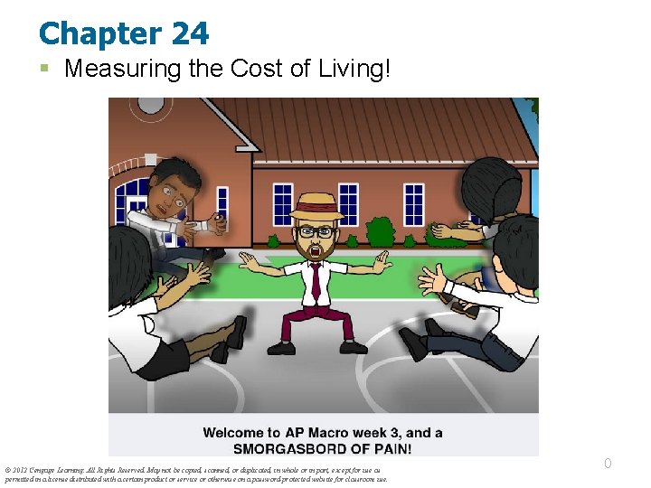 Chapter 24 § Measuring the Cost of Living! © 2012 Cengage Learning. All Rights