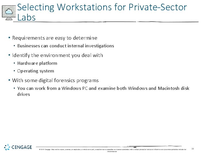 Selecting Workstations for Private-Sector Labs • Requirements are easy to determine • Businesses can