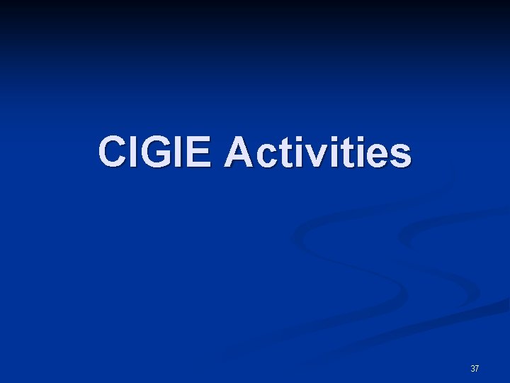 CIGIE Activities 37 