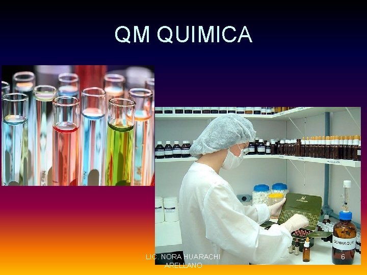 QM QUIMICA LIC. NORA HUARACHI ARELLANO 6 