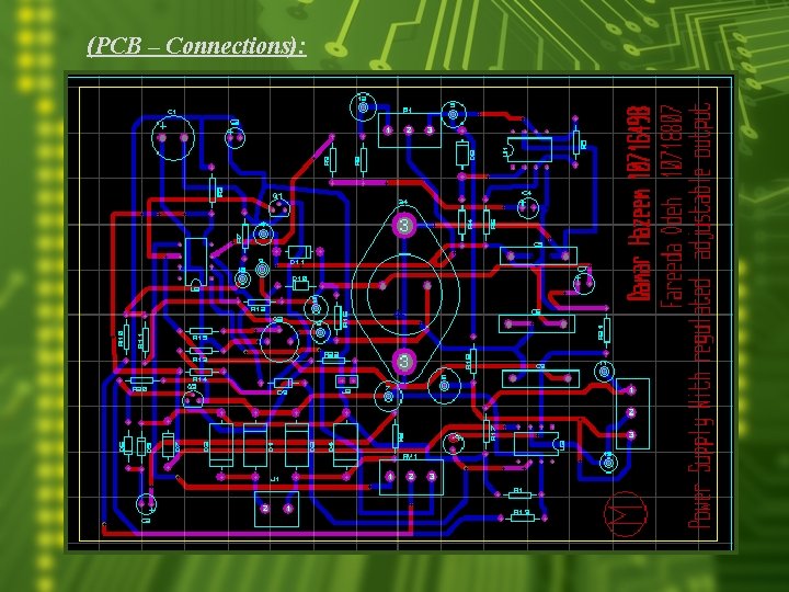 (PCB – Connections): 