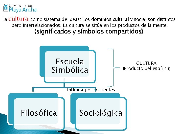 La cultura como sistema de ideas; Los dominios cultural y social son distintos pero