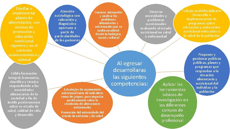 Diseñar e implementar planes de alimentación, con normas de promoción y educación nutricional vigentes