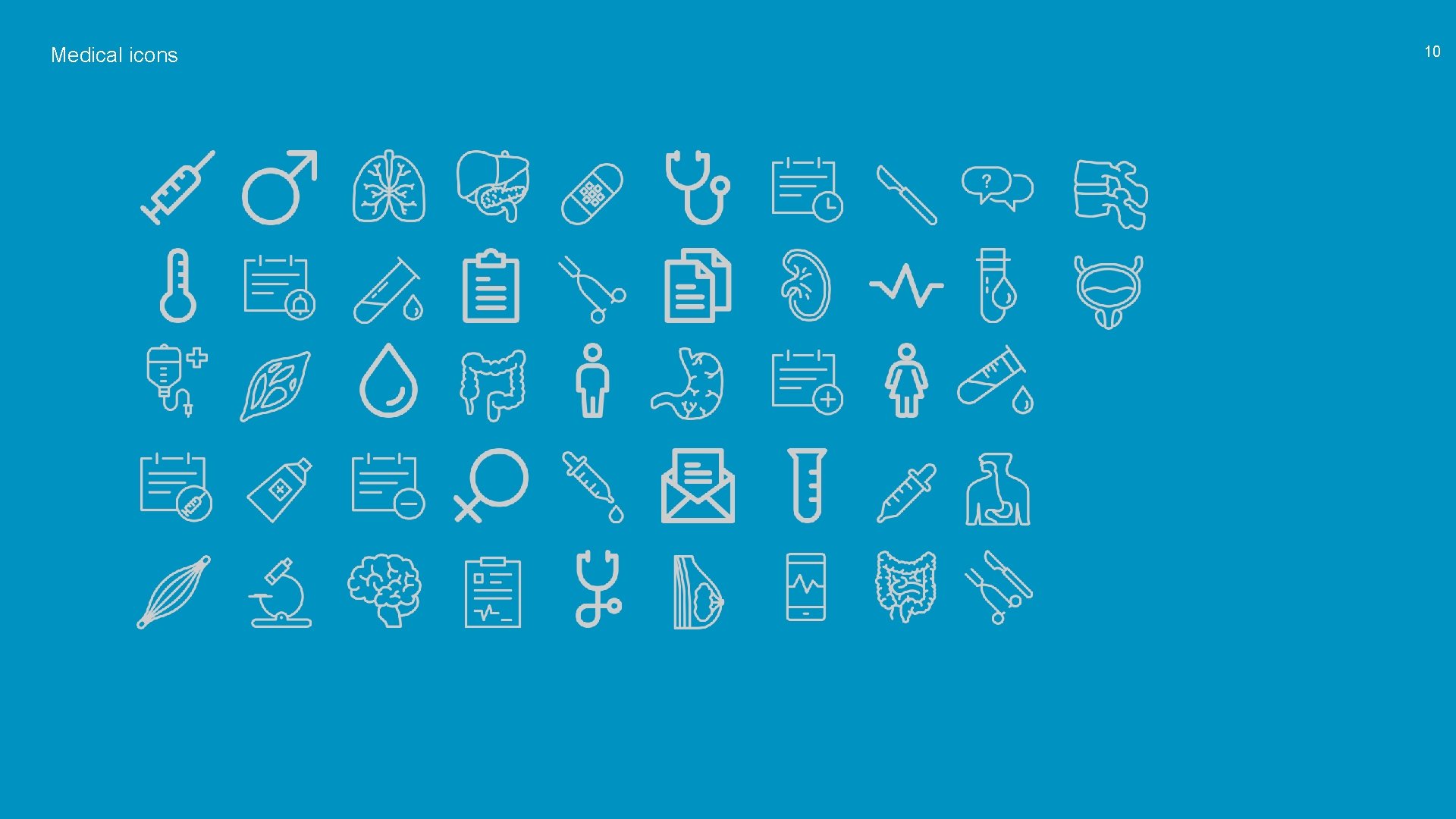 Medical icons 10 