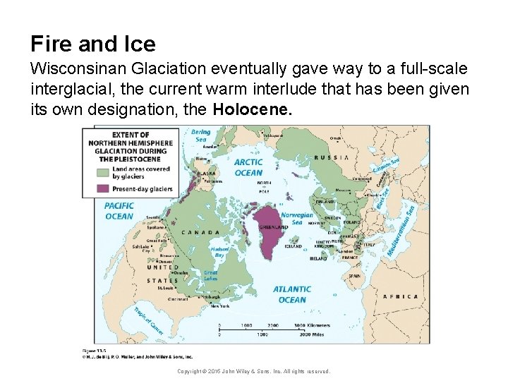 Fire and Ice Wisconsinan Glaciation eventually gave way to a full-scale interglacial, the current