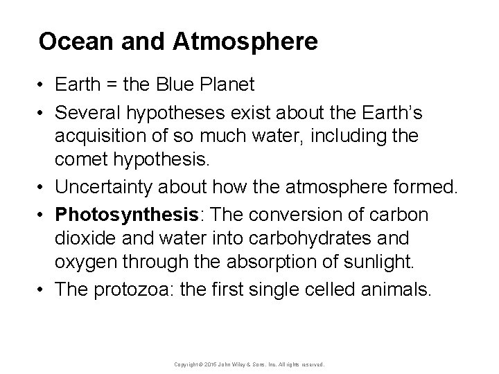 Ocean and Atmosphere Concept Caching: Fenway Park, Boston, MA • Earth = the Blue