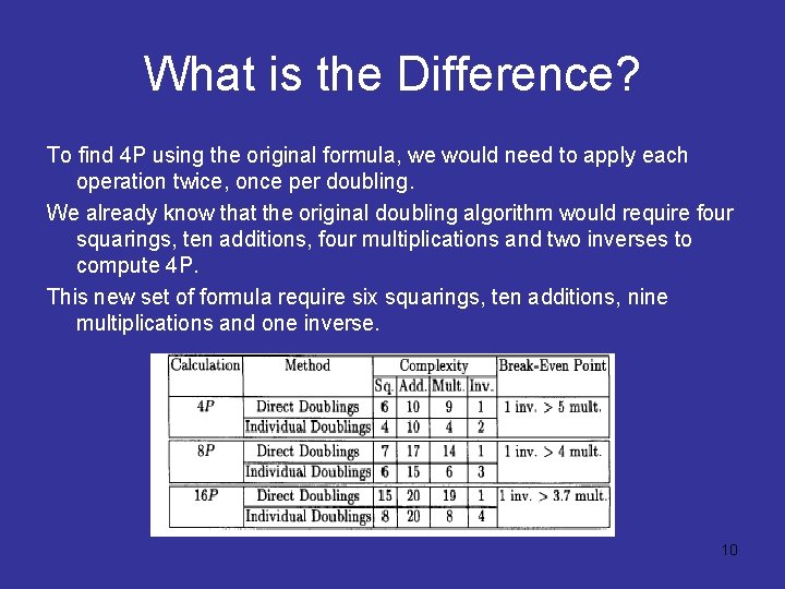 What is the Difference? To find 4 P using the original formula, we would