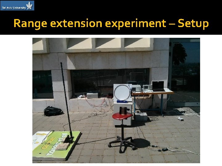Range extension experiment – Setup 