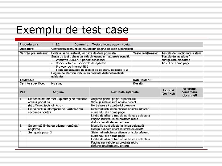 Exemplu de test case 