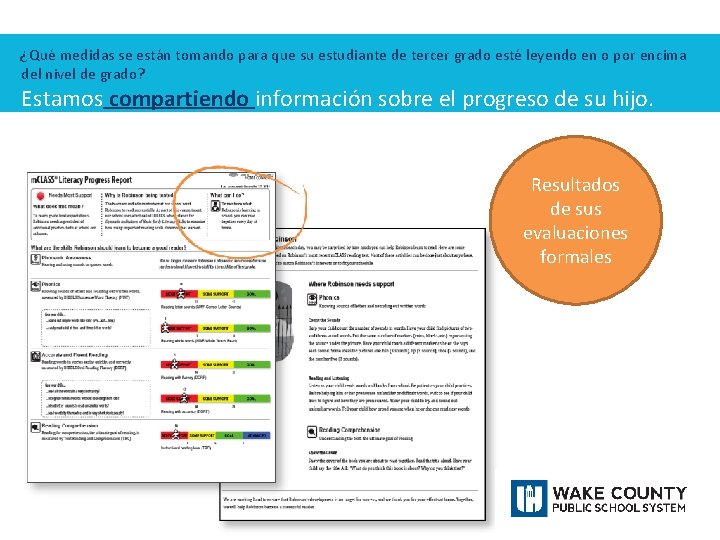 ¿Qué medidas se están tomando para que su estudiante de tercer grado esté leyendo