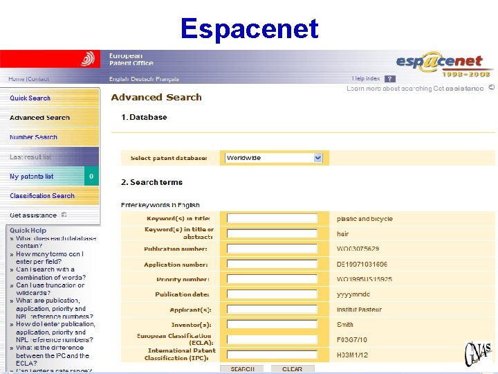 Espacenet 18 