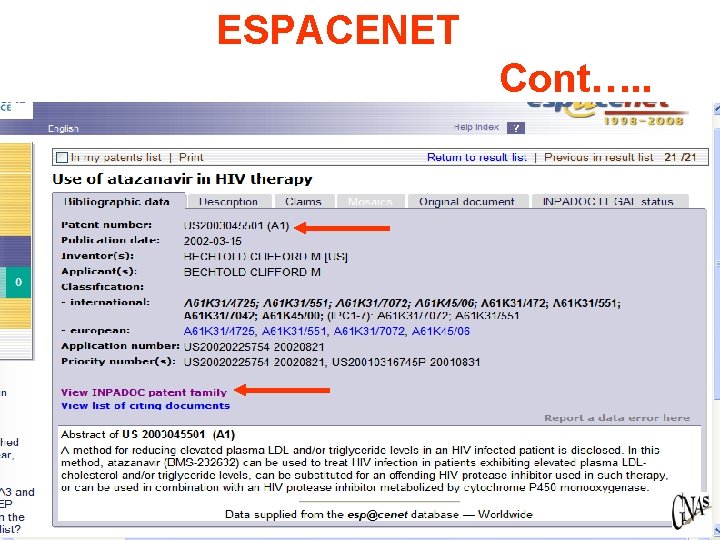 ESPACENET Cont…. . 32 