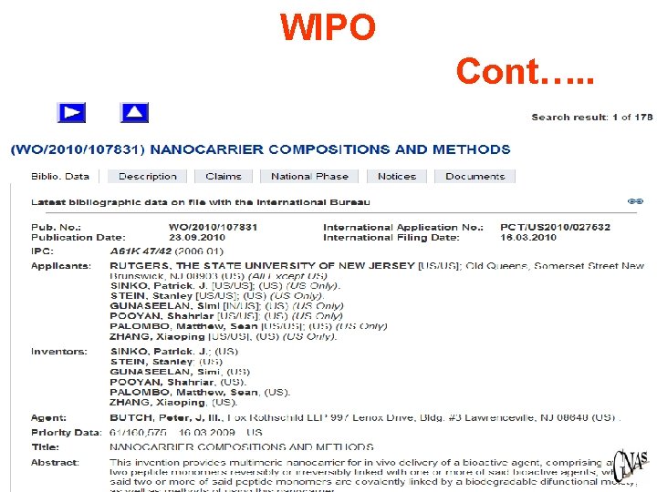 WIPO Cont…. . 40 