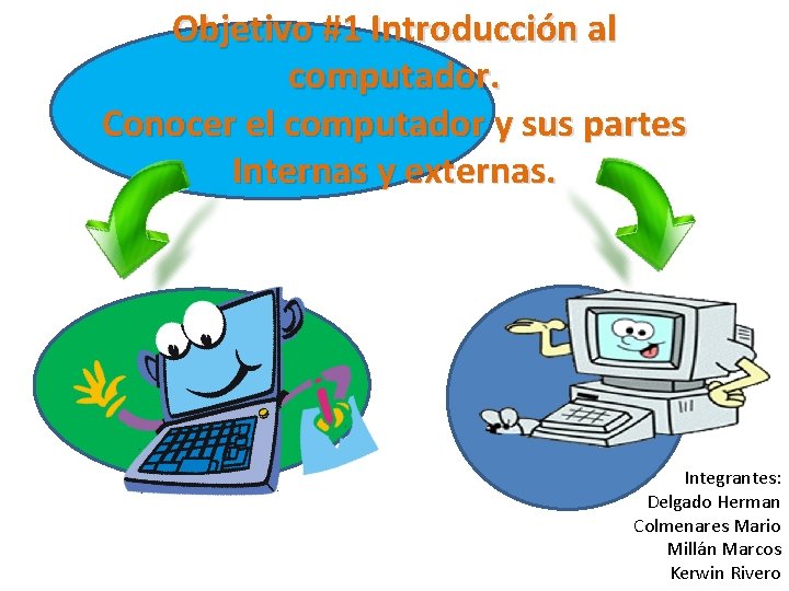 Objetivo #1 Introducción al computador. Conocer el computador y sus partes Internas y externas.
