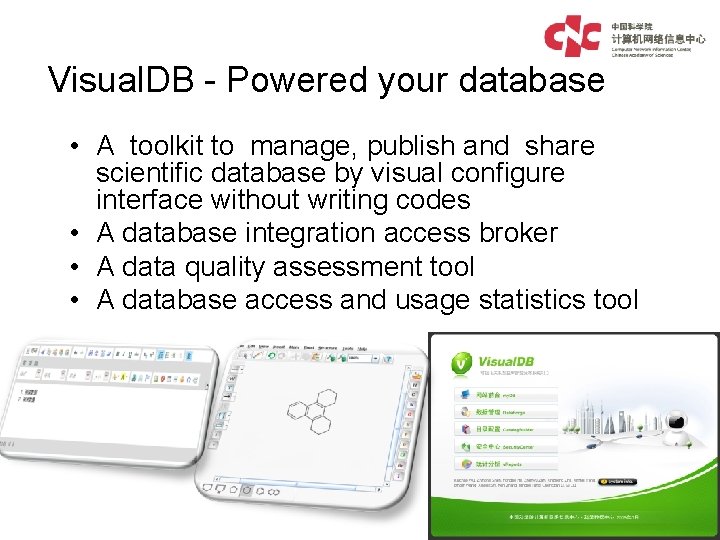 Visual. DB - Powered your database • A toolkit to manage, publish and share