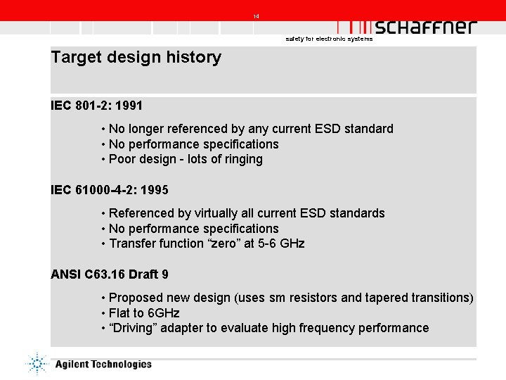 14 safety for electronic systems Target design history IEC 801 -2: 1991 • No