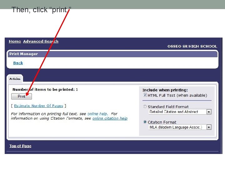 Then, click “print. ” Then, click “print. ”