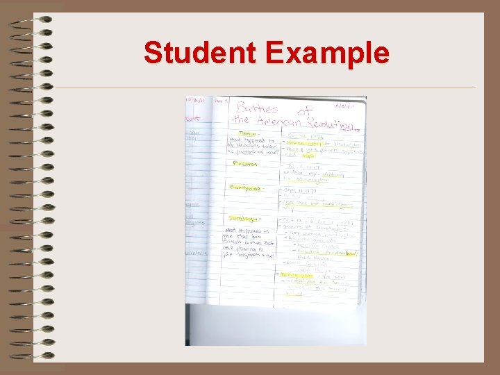 Student Example 