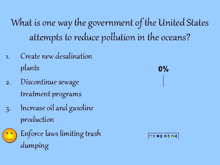 What is one way the government of the United States attempts to reduce pollution