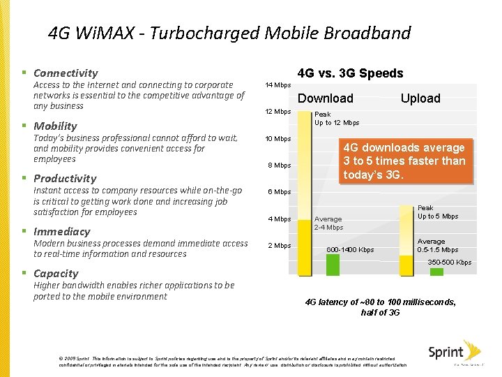 4 G Wi. MAX - Turbocharged Mobile Broadband § Connectivity Access to the Internet