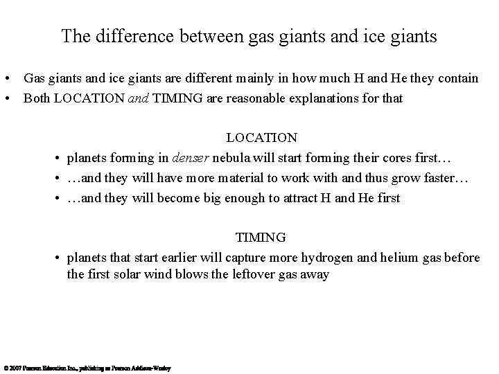 The difference between gas giants and ice giants • Gas giants and ice giants