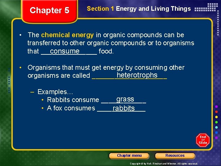 Chapter 5 Photosynthesis and Cellular Respiration Why Its