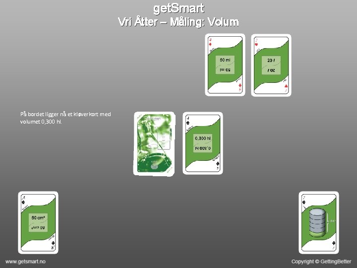 get. Smart Vri Åtter – Måling: Volum På bordet ligger nå et kløverkort med