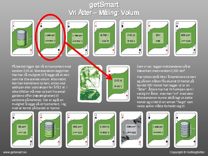 get. Smart Vri Åtter – Måling: Volum På bordet ligger det nå et hjerterkort